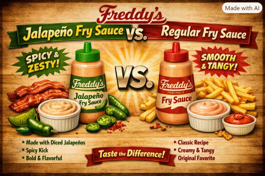 Freddy’s Jalapeno Fry Sauce vs. Regular Fry Sauce