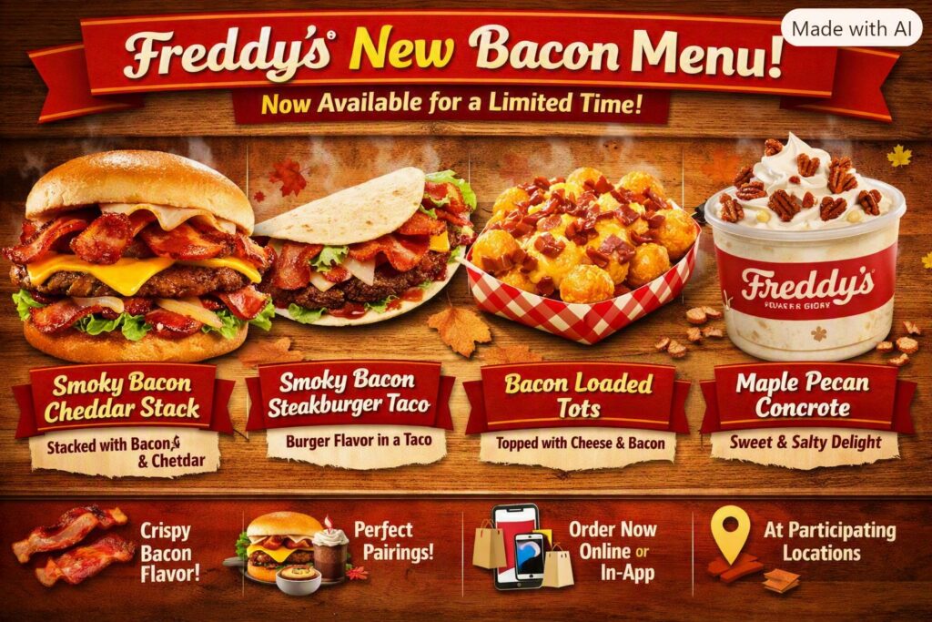 Freddy’s® Just Added Four New Bacon Items to Its Menu
